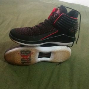 Air Jordan's, Size 10.5, Color Black and Red